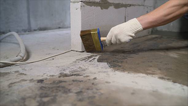 SJ Waterproofing Pros Interior Drainage System coverage map for Evart, MI and surrounding area